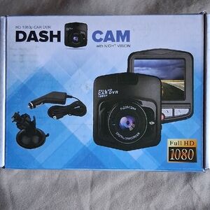 HD 1080p Car DVR Dash Cam with Night Vision - Black NIB